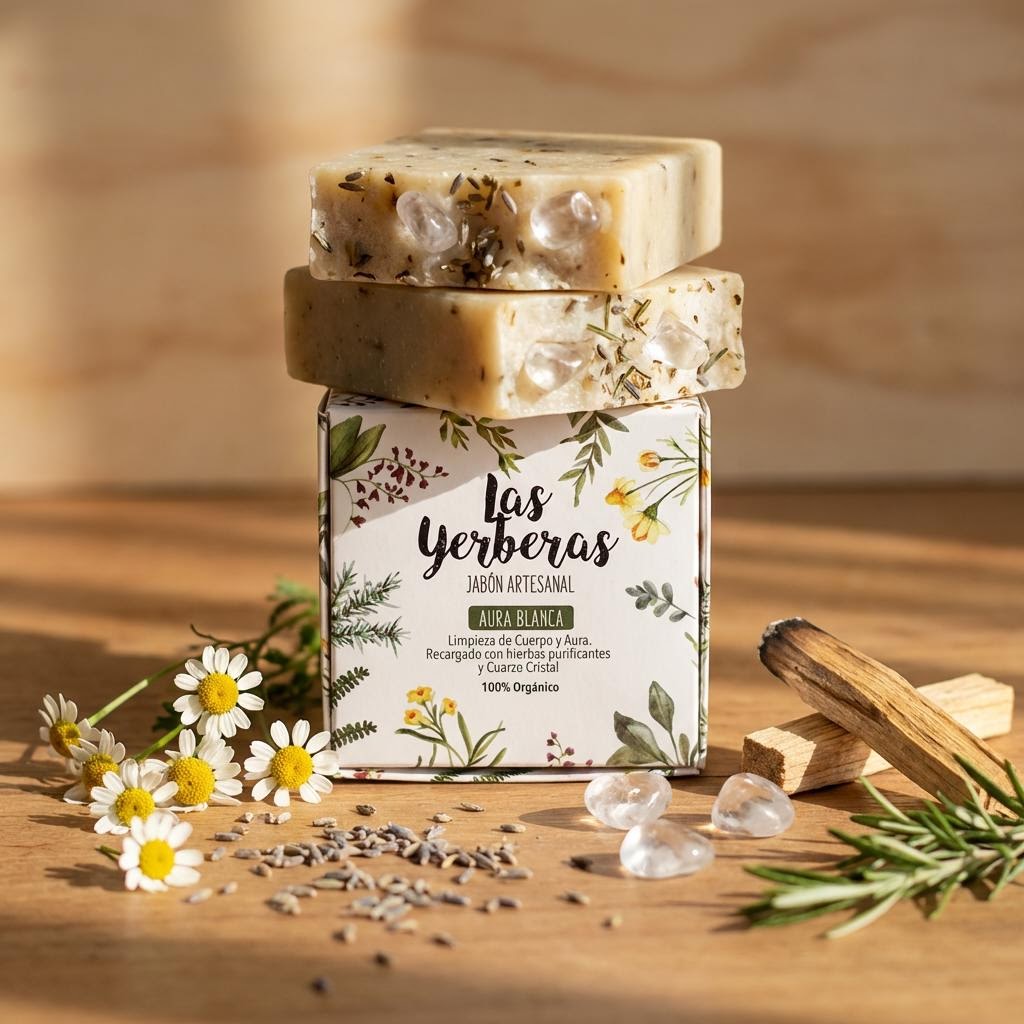 Jabón Artesanal Aura Blanca